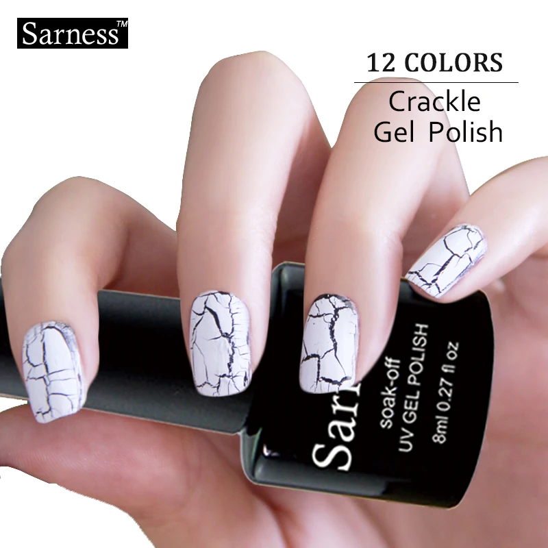 Sarness Crack Pattern Enamel Gel Nail Polish Semi Permanent Crackling Lucky Gel Varnish 8ml Soak Off LED UV Nail Art Gel Lacquer
Sarness Crack Pattern Enamel Gel Nail Polish Semi Permanent Crackling Lucky Gel Varnish 8ml Soak Off LED UV Nail Art Gel Lacquer