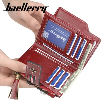 Women Short Wallet Leather Purse Zipper Tassel Card Holder Purses Fashion Hasp Wallet Small Coin Pocket 2 Folding Wallets WWS283
Women Short Wallet Leather Purse Zipper Tassel Card Holder Purses Fashion Hasp Wallet Small Coin Pocket 2 Folding Wallets WWS283