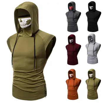 Hooded sleeveless Fitness clothing Hoody Men's Sweatshirts Hooded Pullovers Tops Sweatshirt Hoodies Tracksuit Men Skull Print
Hooded sleeveless Fitness clothing Hoody Men's Sweatshirts Hooded Pullovers Tops Sweatshirt Hoodies Tracksuit Men Skull Print