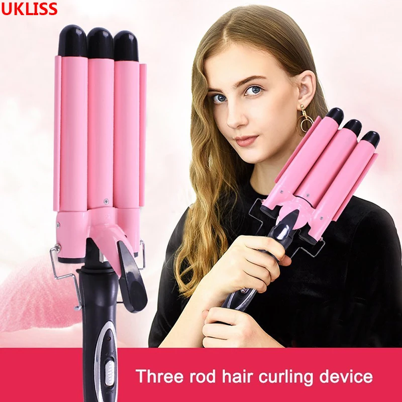 Professional Hot Tools 3 Barrel Fast Heat Curling Irons Magic Automatic Electric Hair Curler 38mm Triple Hair Waver Styling Tool
Professional Hot Tools 3 Barrel Fast Heat Curling Irons Magic Automatic Electric Hair Curler 38mm Triple Hair Waver Styling Tool