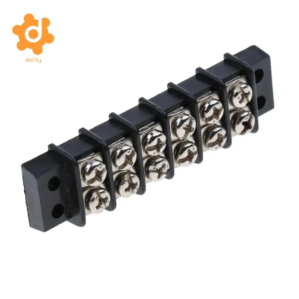 Baoblaze Marine Boat RV 12V 30A 6 Ways Screw Terminal Block Bus Bar Splits 1 In 6 Out