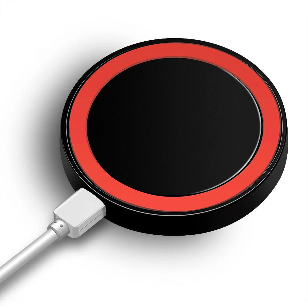 Proelio Mini Qi Wireless Charger USB Charge Pad Charging For iPhone X 8 8 Plus Samsung Galaxy S6 S7 Edge S8 Plus Note 5 8 Nokia (7)