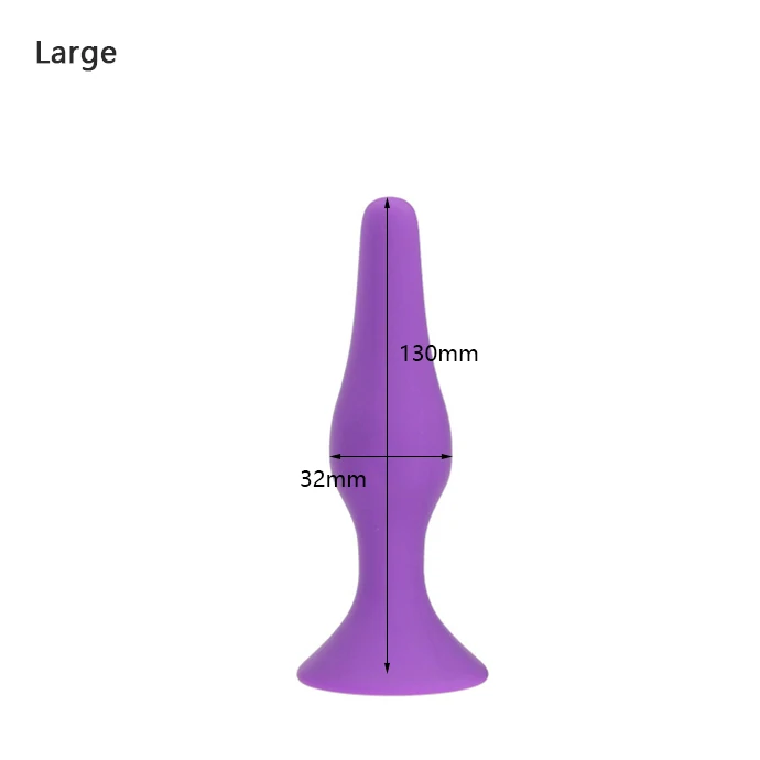 S/M/L/XL Comfortable Silicone Anal Plug Suction Cup Beads Butt Plug Anus Dilator No Vibrator Sex Toys For Men Women Adult Games