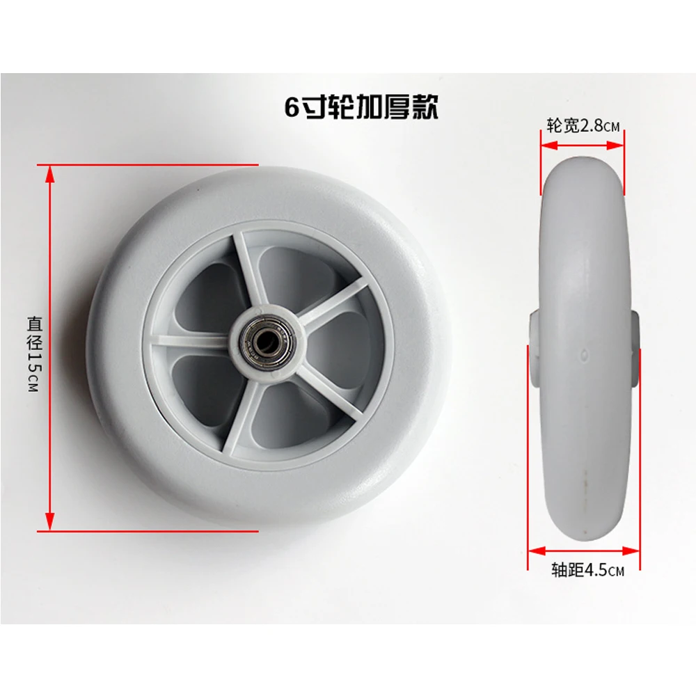 2 Adet 6 Inc Tekerlekli Sandalye On Tekerlekler Tekerlekli Sandalye Tekeri Kucuk Tekerlekli Tekerlekli Sandalye Icin Kalin Tekerlekli Sandalye Chair Caster Wheelchair Front Wheelswheels For Wheelchairs Gooum