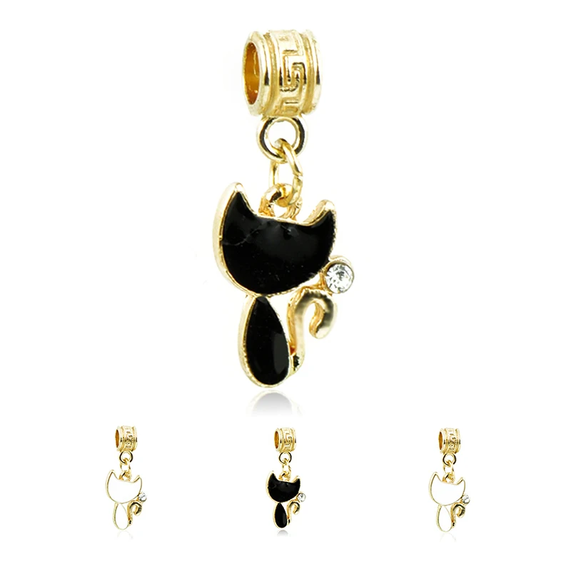 New Fashion Long Statement Cute Animal Crystal Cat Pendant Beads Fit Pandora Bracelets Necklaces for Women Simple Style DIY Gift
New Fashion Long Statement Cute Animal Crystal Cat Pendant Beads Fit Pandora Bracelets Necklaces for Women Simple Style DIY Gift