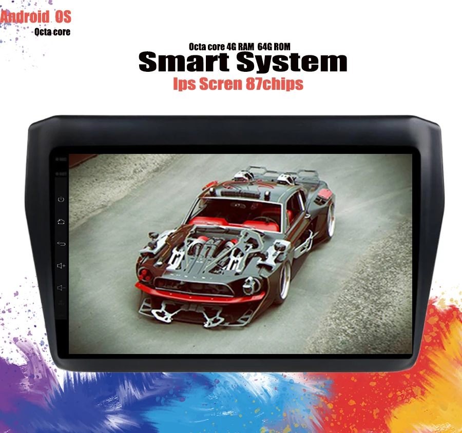 Автомобильный мультимедийный dvd-плеер Octa Core 9 "Android 10 0 для suzuki swift 2017-2019