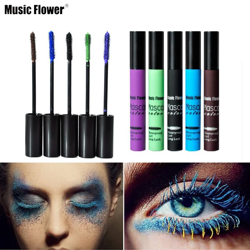 Music Flower Mascara 5 Colors Cosplay Multicolour Max Volume Mascara Black Water-proof Curling And Thick Eye Eyelashes Makeup
Music Flower Mascara 5 Colors Cosplay Multicolour Max Volume Mascara Black Water-proof Curling And Thick Eye Eyelashes Makeup