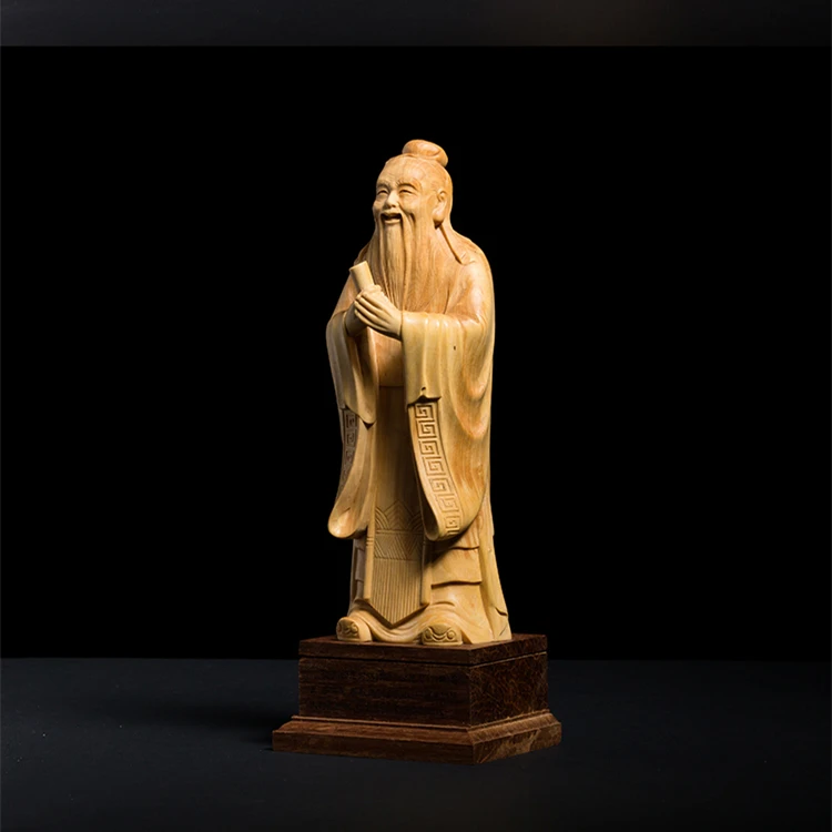 Decoration of Confucius Boxwood Carving arts and crafts home furnishings gift hole saints handmade artwork
Decoration of Confucius Boxwood Carving arts and crafts home furnishings gift hole saints handmade artwork