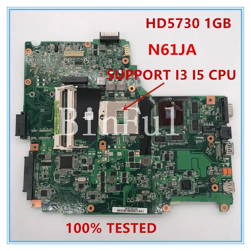 High quality For N61JA N61J N61JV N61JQ Laptop motherboard REV.2.1 HD5730M 1GB DDR3 100% full Tested
High quality For N61JA N61J N61JV N61JQ Laptop motherboard REV.2.1 HD5730M 1GB DDR3 100% full Tested