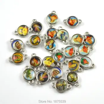 Zinc alloy catholic rosary two holes connector Jesus and Madonna many holy catholic
Zinc alloy catholic rosary two holes connector Jesus and Madonna many holy catholic