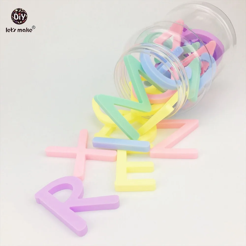 Let's make Silicone Letter Sensory Teething Montessori Baby Toys 26pc/set Christmas Gift For Infants Chew Food Silicone Beads
Let's make Silicone Letter Sensory Teething Montessori Baby Toys 26pc/set Christmas Gift For Infants Chew Food Silicone Beads
