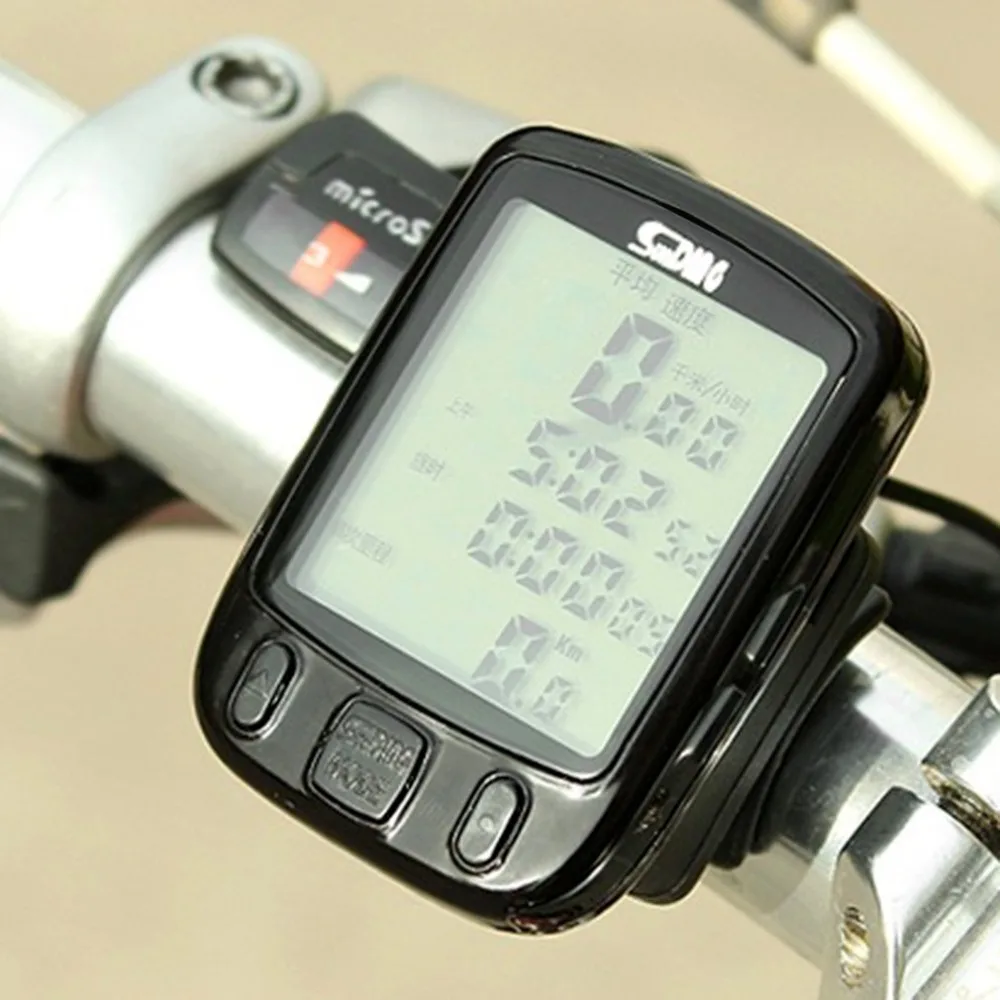 563B Waterproof LCD Display Cycling Bicycle Computer Odometer Speedometer with Green Backlight English Version
563B Waterproof LCD Display Cycling Bicycle Computer Odometer Speedometer with Green Backlight English Version