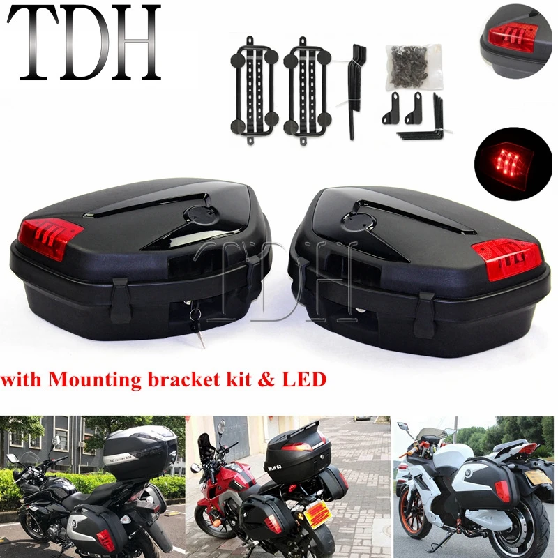 1 Set Universal Motorcycle LED Light Side Cases Panniers 20L Cargo Boxes Motorbike Luggage Tail Box For Honda Yamaha Suzuki BMW
1 Set Universal Motorcycle LED Light Side Cases Panniers 20L Cargo Boxes Motorbike Luggage Tail Box For Honda Yamaha Suzuki BMW