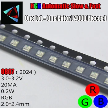 3000Pcs 0807 Slow And Fast Flashing RGB SMD Led Lamp 0805 RGB Slow Fast Flash Diode Colorful Diodes DIY
3000Pcs 0807 Slow And Fast Flashing RGB SMD Led Lamp 0805 RGB Slow Fast Flash Diode Colorful Diodes DIY