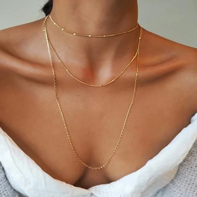 Europe and the United States creative minimalist 3 layer necklace female multilayer necklace Bohemian necklace jewelry giftVP798
Europe and the United States creative minimalist 3 layer necklace female multilayer necklace Bohemian necklace jewelry giftVP798