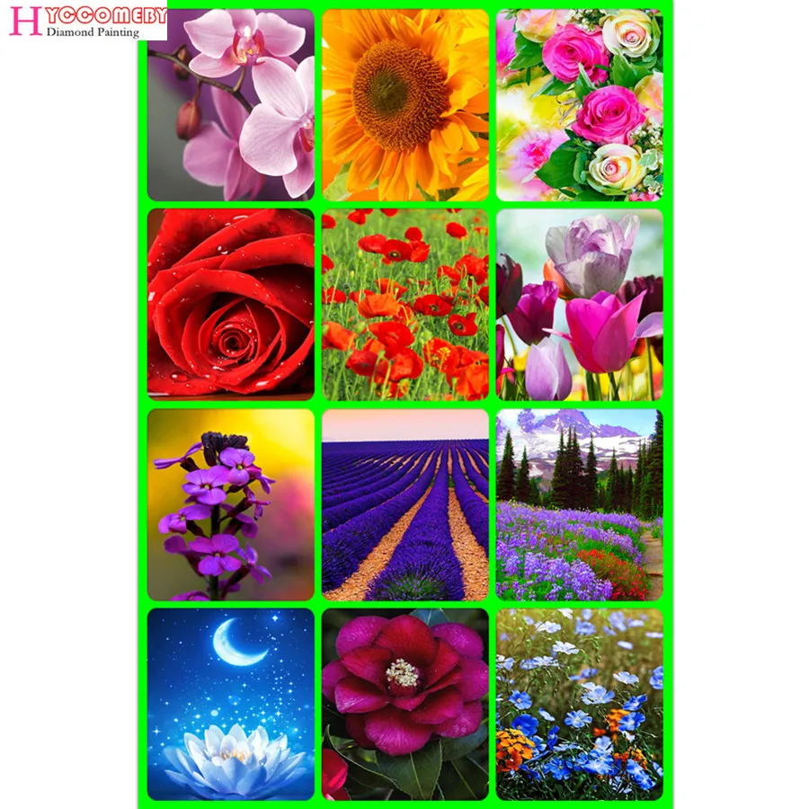 Full square Diamond Embroidery Peony Tulip Poppy Gerberas Rose Sunflower Orchid Cross Stitch Diamond Painting Decor Christmas gi
Full square Diamond Embroidery Peony Tulip Poppy Gerberas Rose Sunflower Orchid Cross Stitch Diamond Painting Decor Christmas gi