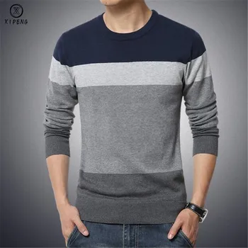 M-3XL Sweater Men 2019 New Arrival Casual Pullover Men Autumn Round Neck Patchwork Quality Knitted Brand Male Sweaters Plus Size
M-3XL Sweater Men 2019 New Arrival Casual Pullover Men Autumn Round Neck Patchwork Quality Knitted Brand Male Sweaters Plus Size