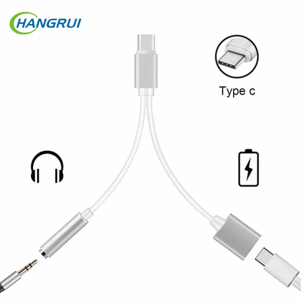 Hangrui Type-C 3.5mm Jack Audio Cable Charger Music 2 In 1 Audio Conversion AUX Earphone Male To Female USB charger for Xiaomi
Hangrui Type-C 3.5mm Jack Audio Cable Charger Music 2 In 1 Audio Conversion AUX Earphone Male To Female USB charger for Xiaomi