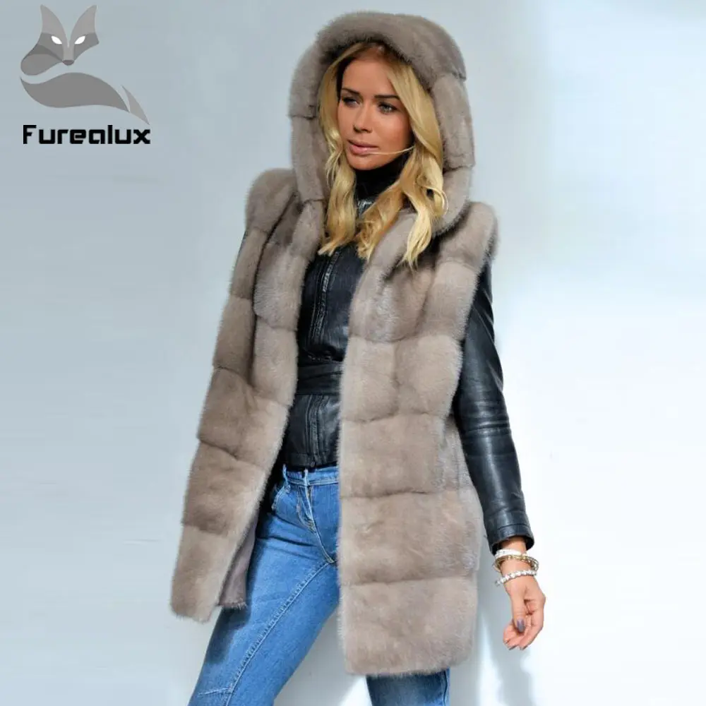 Furealux 2019 New Whole Skin Real Mink Fur Vest With Hood Warm For Women's Fur Coats Fashion Big Sale Fur Outerwear
Furealux 2019 New Whole Skin Real Mink Fur Vest With Hood Warm For Women's Fur Coats Fashion Big Sale Fur Outerwear