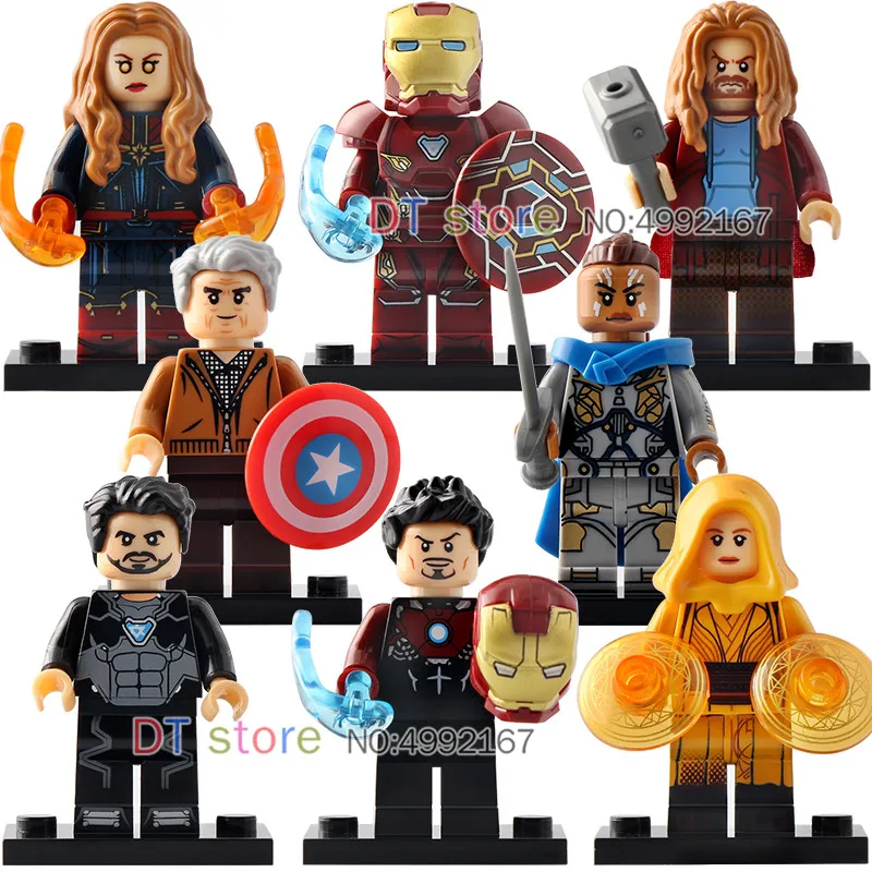 50pcs Avengers 4 Endgame Super Heroes Iron Man Ancient One Captain America Tony Stark Figures Toys For Children gifts X0260
50pcs Avengers 4 Endgame Super Heroes Iron Man Ancient One Captain America Tony Stark Figures Toys For Children gifts X0260