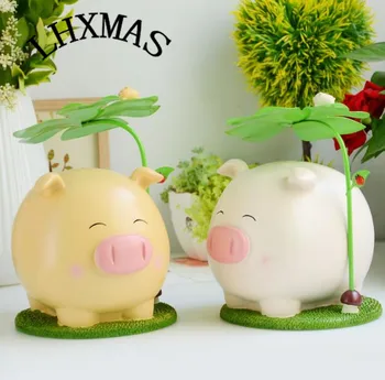 Resin Cartoon Figurines Decoration Cute Piggy Bank Carft Home Ornaments Gifts E578
Resin Cartoon Figurines Decoration Cute Piggy Bank Carft Home Ornaments Gifts E578