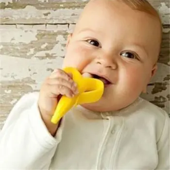 Baby Silicone Training Toothbrush BPA Free Banana Shape Safe Toddle Teether Chew Toys Teething Ring Gift Infant Baby Chewing
Baby Silicone Training Toothbrush BPA Free Banana Shape Safe Toddle Teether Chew Toys Teething Ring Gift Infant Baby Chewing