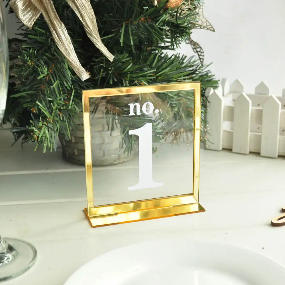 Acrylic Table Numbers Standing Numbers Modern Table Numbers Decal