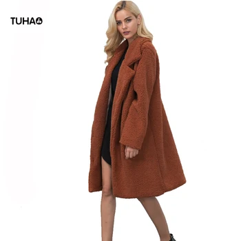 TUHAO Long Sleeves Single Breasted Faux Fur Coat Women Large Size Autumn Winter Outerwear High Street Casual Overcoat LQ216
TUHAO Long Sleeves Single Breasted Faux Fur Coat Women Large Size Autumn Winter Outerwear High Street Casual Overcoat LQ216