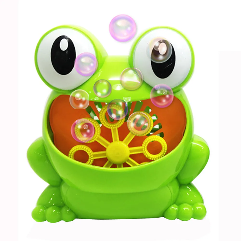 Cute Frog Bubble Machine Automatic Bubble Blower Cute Frog Bubble Machine Automatic Bubble Blower
