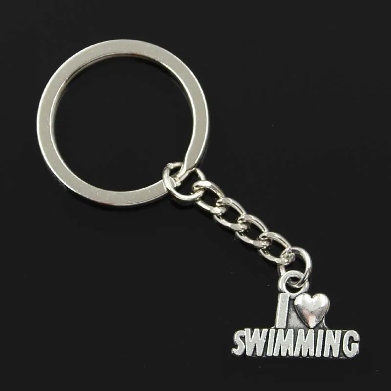 new fashion men 30mm keychain DIY metal holder chain vintage i love swimming 22x15mm silver pendant Gift
new fashion men 30mm keychain DIY metal holder chain vintage i love swimming 22x15mm silver pendant Gift