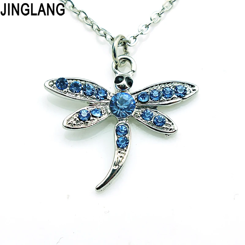 JINGLANG Fashion Animal Pendants Necklace Link Chain Dangle Floating Rhinestone Dragonfly Necklace For Men Jewelry
JINGLANG Fashion Animal Pendants Necklace Link Chain Dangle Floating Rhinestone Dragonfly Necklace For Men Jewelry