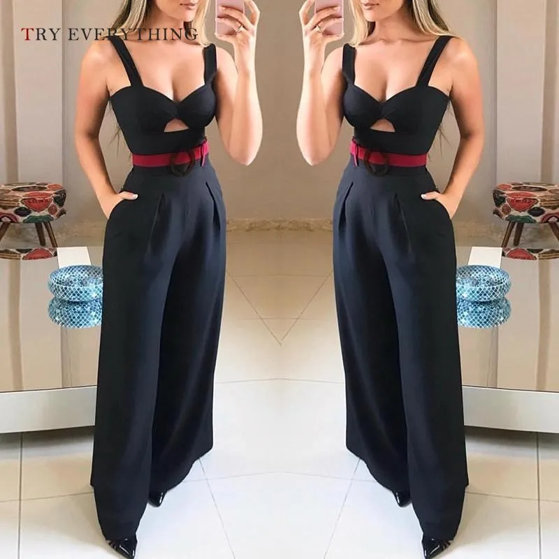 Backless Sexy Jumpsuit Women Summer 2019 Fashion Strap Black Jumpsuit Trousers Female Patchwork Long Jumpsuit For Womens Rompers
Backless Sexy Jumpsuit Women Summer 2019 Fashion Strap Black Jumpsuit Trousers Female Patchwork Long Jumpsuit For Womens Rompers