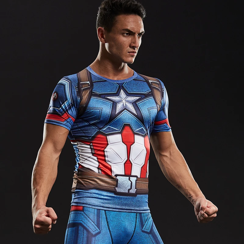 Captain America Civil War Tee 3D Printed T-shirts Men iron man Comics cosplay costumes Fitness Compression Clothing Male Tops
Captain America Civil War Tee 3D Printed T-shirts Men iron man Comics cosplay costumes Fitness Compression Clothing Male Tops