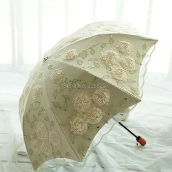5pcs 3D Flower Double Layer Lace Umbrella Anti UV Sun Protection Parasols For Woman Lady Bride Wedding Favor Gift
5pcs 3D Flower Double Layer Lace Umbrella Anti UV Sun Protection Parasols For Woman Lady Bride Wedding Favor Gift