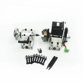 CNC parts rotary axis with adjust tailstock kits 1: 4 synchronous wheel drive 57 stepper motor
CNC parts rotary axis with adjust tailstock kits 1: 4 synchronous wheel drive 57 stepper motor