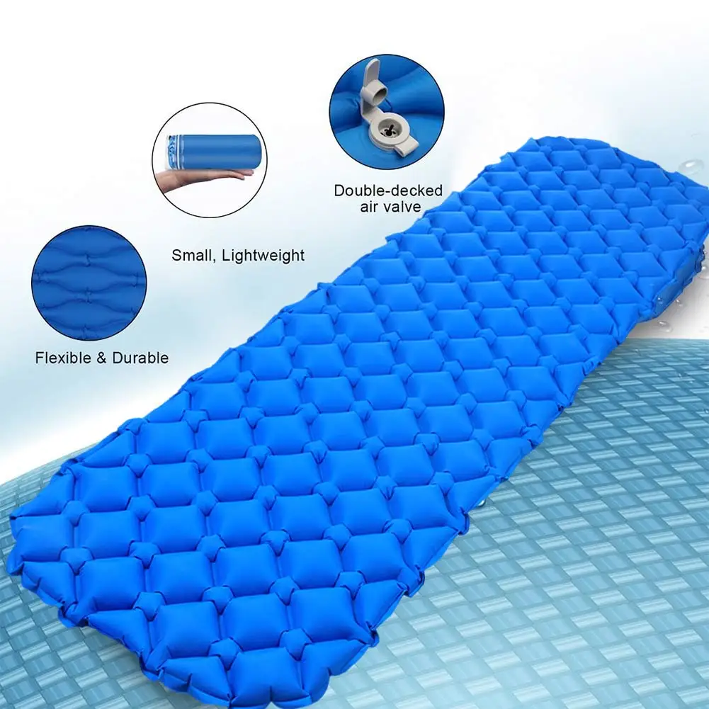 Ultralight Sleeping Pad Inflatable Camping Ultra-compact for Backpacking Camping Air Cells Design WHShopping
Ultralight Sleeping Pad Inflatable Camping Ultra-compact for Backpacking Camping Air Cells Design WHShopping