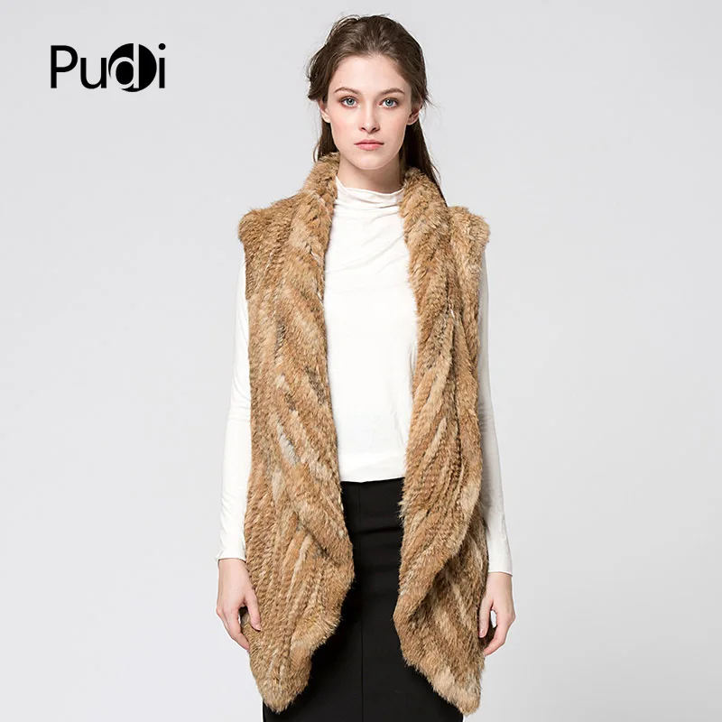 Pudi F140848 women rabbit fur vest Knit Rabbit Fur Think Vest With Long Collar Coat Jacket Fur Waistcoat Quality A
Pudi F140848 women rabbit fur vest Knit Rabbit Fur Think Vest With Long Collar Coat Jacket Fur Waistcoat Quality A