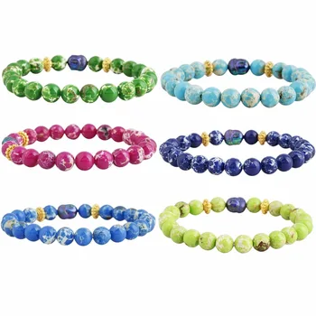 SUNYIK 1Lot (6Pc) Sea Sediment Stone 8mm Round Beads Buddha Stretch Bracelet 7" Unisex
SUNYIK 1Lot (6Pc) Sea Sediment Stone 8mm Round Beads Buddha Stretch Bracelet 7" Unisex