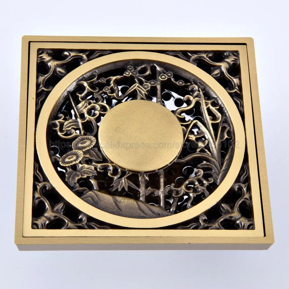 Antique Brass Shower Floor Drain /Bathroom Balcony Use Brass Material Rapid Drainage Tile Insert Square Drains zhr073
Antique Brass Shower Floor Drain /Bathroom Balcony Use Brass Material Rapid Drainage Tile Insert Square Drains zhr073