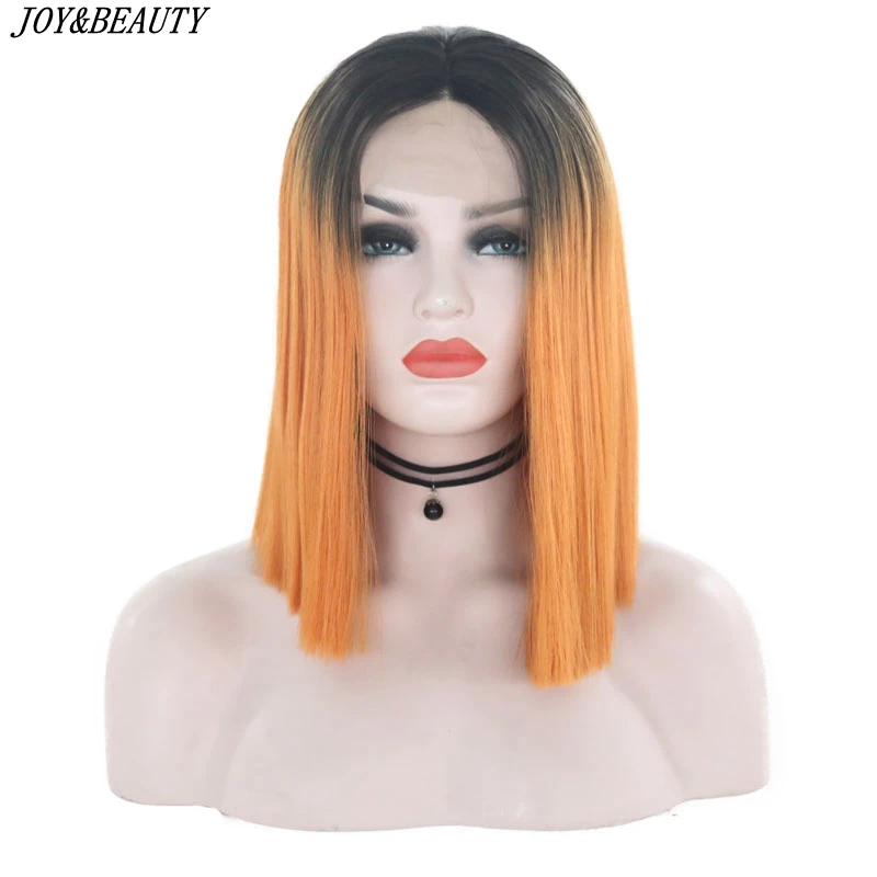 JOY&BEAUTY 14 Inch Straight Heat Resistant Synthetic Hair Lace Front Wig Orange Ombre Lace Wig
JOY&BEAUTY 14 Inch Straight Heat Resistant Synthetic Hair Lace Front Wig Orange Ombre Lace Wig
