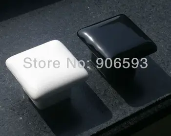 100pcs lot free shipping square ceramic kitchen cabinet knobs