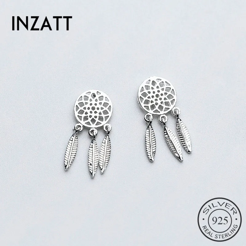 INZATT Romantic Real 925 Sterling Silver Round Dreamcatcher Tassel Leaf Drop Earrings Exquisited Fine Jewelry Accessories Gift
INZATT Romantic Real 925 Sterling Silver Round Dreamcatcher Tassel Leaf Drop Earrings Exquisited Fine Jewelry Accessories Gift