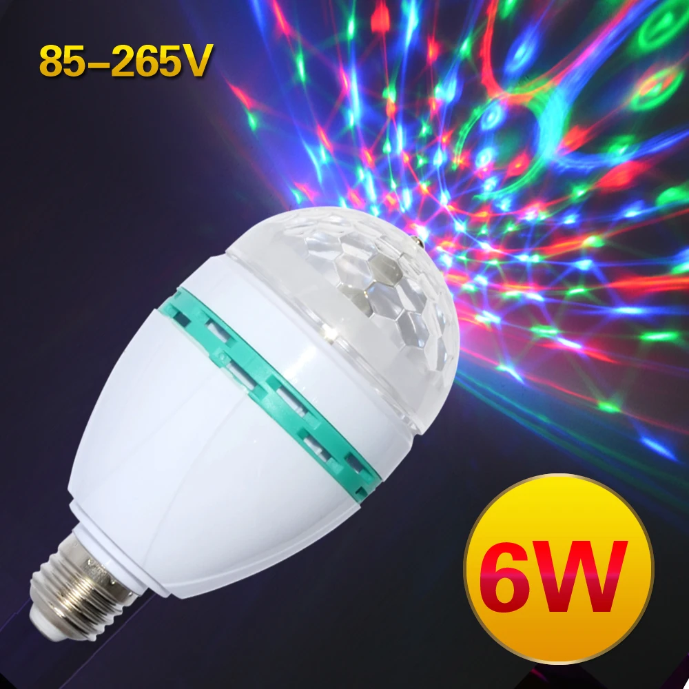 6W 3W E27 RGB Lamp LED Bulb Light 220V 110V Stage Bulb Lampada Disco DJ Party Dance Holiday Christmas Lighting Auto Rotating
6W 3W E27 RGB Lamp LED Bulb Light 220V 110V Stage Bulb Lampada Disco DJ Party Dance Holiday Christmas Lighting Auto Rotating