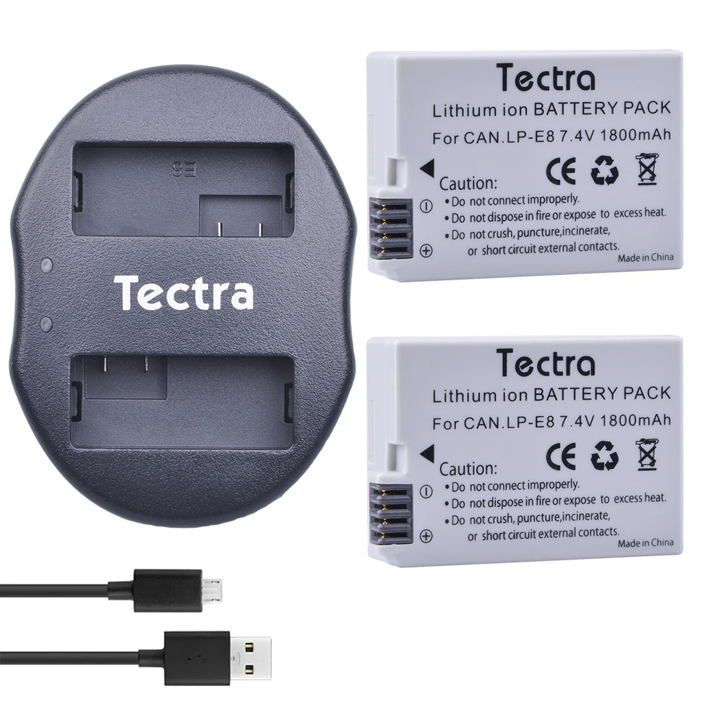 Tectra 2Pcs LP-E8 LPE8 LP E8 литий-ионный аккумулятор + USB двойное зарядное устройство для Canon EOS 550D 600D 650D 700D X4 X5 X6i X7i T2i T3i T4i T5i
Tectra 2Pcs LP-E8 LPE8 LP E8 литий-ионный аккумулятор + USB двойное зарядное устройство для Canon EOS 550D 600D 650D 700D X4 X5 X6i X7i T2i T3i T4i T5i