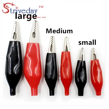 10pcs Red Black long 28mm small Environmental protection copper Alligator clips Power Test clip Sheath clip
10pcs Red Black long 28mm small Environmental protection copper Alligator clips Power Test clip Sheath clip