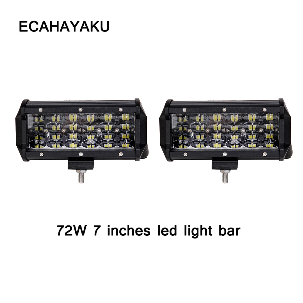 ECAHAYAKU 2pcs super bright 72W Offroad Car 4WD Truck Tractor Boat Trailer 4x4 SUV ATV 12V 24V Spot LED Light Bar LED Work Light
ECAHAYAKU 2pcs super bright 72W Offroad Car 4WD Truck Tractor Boat Trailer 4x4 SUV ATV 12V 24V Spot LED Light Bar LED Work Light