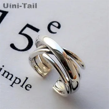 Uini-Tail hot new 925 sterling silver fashion hipster multi-layer winding open ring simple temperament smooth ring ED289
Uini-Tail hot new 925 sterling silver fashion hipster multi-layer winding open ring simple temperament smooth ring ED289