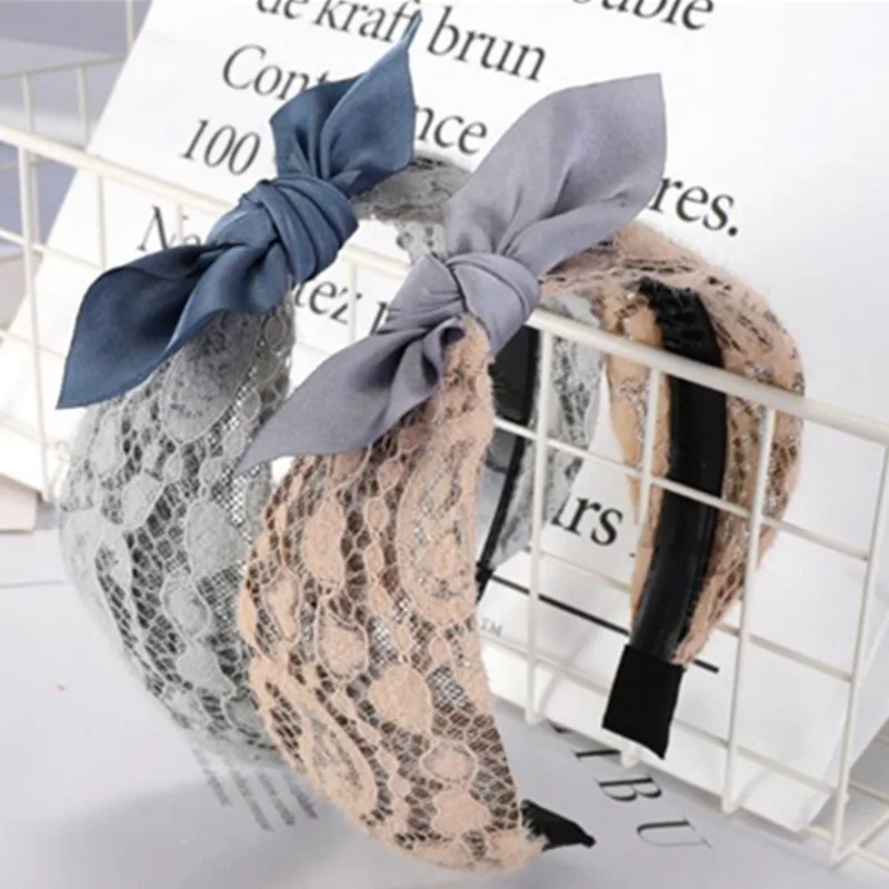 New Lace Bowknot Headband for Women Hair Accessories Wide Hairband Knot Girls Cute Bow Head Band Adults Headwear Hair Hoop
New Lace Bowknot Headband for Women Hair Accessories Wide Hairband Knot Girls Cute Bow Head Band Adults Headwear Hair Hoop
