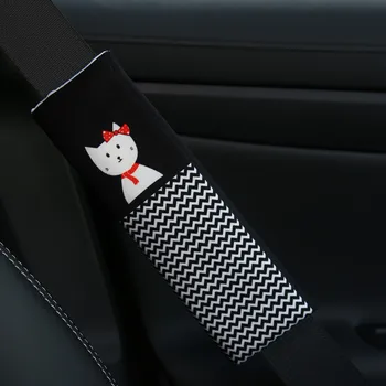 Cartoon Mr Cat&Mrs Cat Car Seat Belt Cover Black Car Shoulder Pads Plush Harness Seatbelt Pad Cat Loving Car Styling 1 PC
Cartoon Mr Cat&Mrs Cat Car Seat Belt Cover Black Car Shoulder Pads Plush Harness Seatbelt Pad Cat Loving Car Styling 1 PC