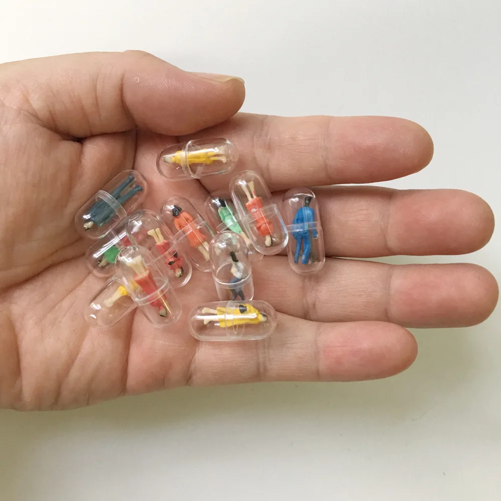 10pcs/lot Transparent Capsule Shell Plastic Pill Container Medince Pill Cases Bottle Splitters Capsule Figurines DIY Accessories
10pcs/lot Transparent Capsule Shell Plastic Pill Container Medince Pill Cases Bottle Splitters Capsule Figurines DIY Accessories